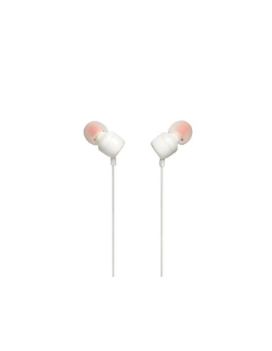 Słuchawki jbl t110 (biały, z mikrofonem)