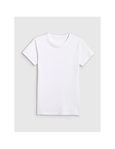T-shirt slim z kolekcji basic damski 4f 4fwmm00ttshf3306-10s