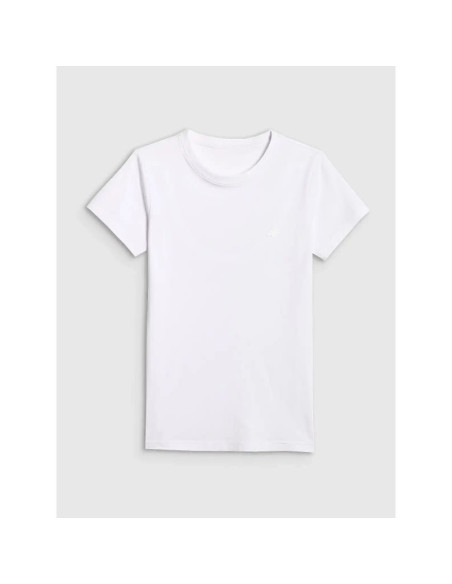 T-shirt slim z kolekcji basic damski 4f 4fwmm00ttshf3306-10s