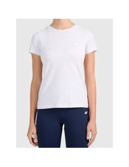 T-shirt slim z kolekcji basic damski 4f 4fwmm00ttshf3306-27m