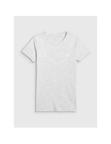 T-shirt slim z kolekcji basic damski 4f 4fwmm00ttshf3306-27m