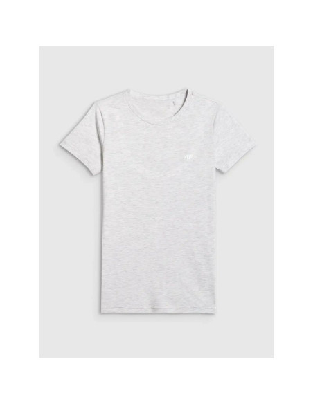 T-shirt slim z kolekcji basic damski 4f 4fwmm00ttshf3306-27m