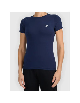 T-shirt slim z kolekcji basic damski 4f 4fwmm00ttshf3306-31s