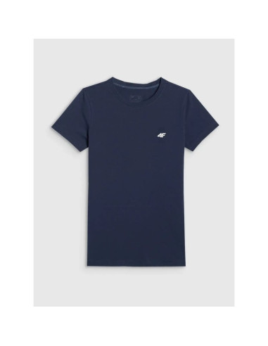 T-shirt slim z kolekcji basic damski 4f 4fwmm00ttshf3306-31s
