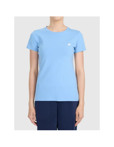 T-shirt slim z kolekcji basic damski 4f 4fwmm00ttshf3306-32s