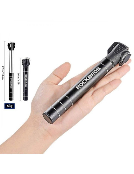 Pompka rowerowa rockbros jg-1040b mała - czarna