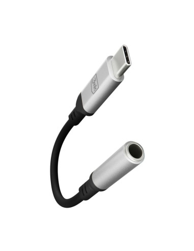 Adapter 3mk usb-c - minijack 3.5 mm - srebrny