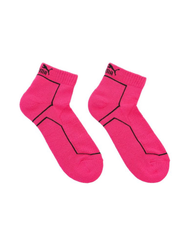 Skarpety puma unisex performance quarter train 2-pack neon pink 171013001-818