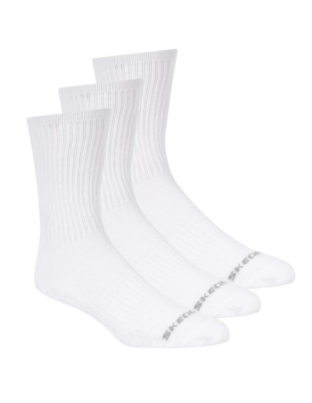 Skechers 3pk unisex non terry crew s601102-100 białe 43-46