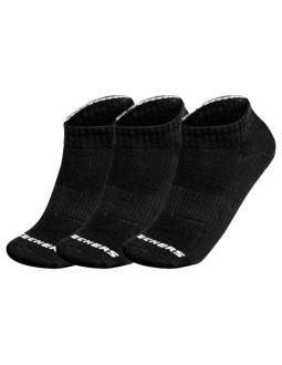 Skechers 3pk unisex terry qtr crew s111035-001 czarne 35-38