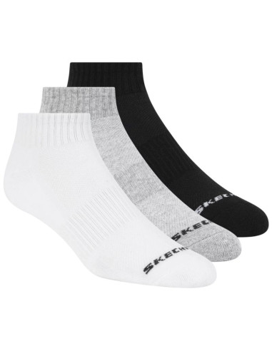 Skechers 3pk unisex terry qtr crew s111035-107 białe 43-46