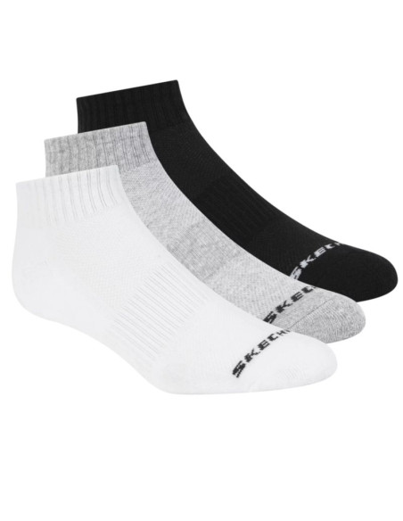 Skechers 3pk unisex terry qtr crew s111035-107 białe 43-46