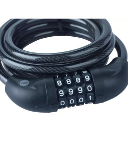 Linka rowerowa stalowa z zamkiem szyfrowym 10x1800mm yale essential security combination cable lock