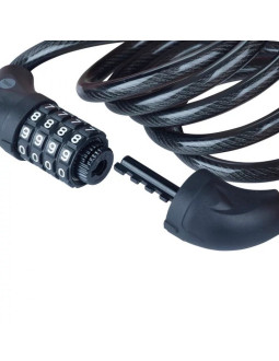 Linka rowerowa stalowa z zamkiem szyfrowym 10x1800mm yale essential security combination cable lock 2