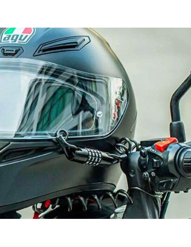 Zapięcie rowerowe rockbros t609 na szyfr 1,5m - czarne