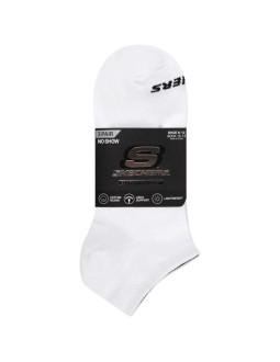 Skechers 3pk unisex non terry no show s114041-107 białe 39-42 2