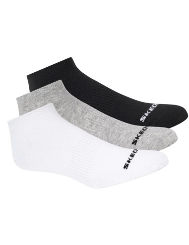 Skechers 3pk unisex non terry no show s114041-107 białe 39-42