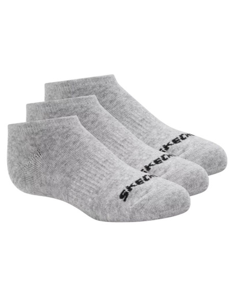Skechers 3pk unisex non terry no show s114041-020 szare 39-42