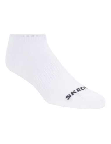 Skechers 3pk unisex non terry no show s114041-100 białe 39-42