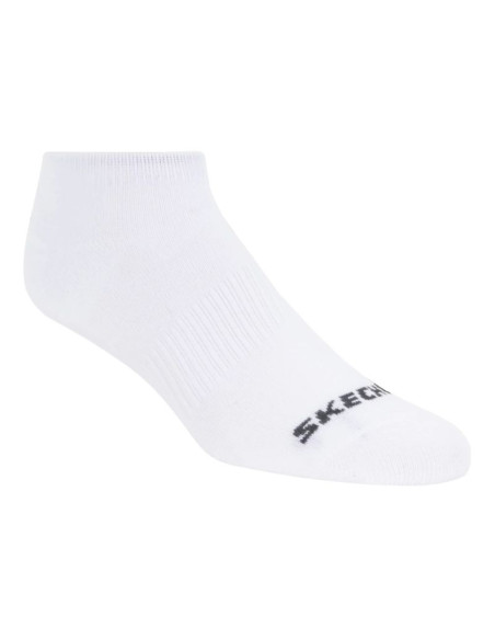 Skechers 3pk unisex non terry no show s114041-100 białe 39-42