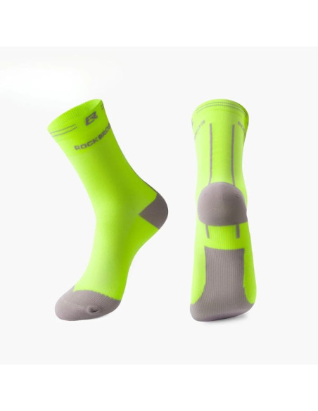 Rockbros skarpety sportowe fluor-szary l