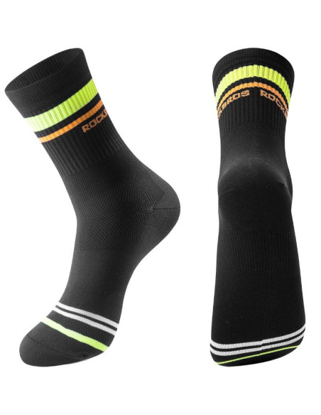 Rockbros skarpety sportowe czarne/paski m