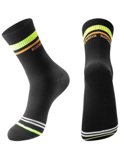 Rockbros skarpety sportowe czarne/paski l