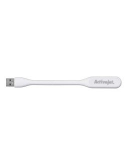 Activejet lampka do komputera czytania usb 5v biała
