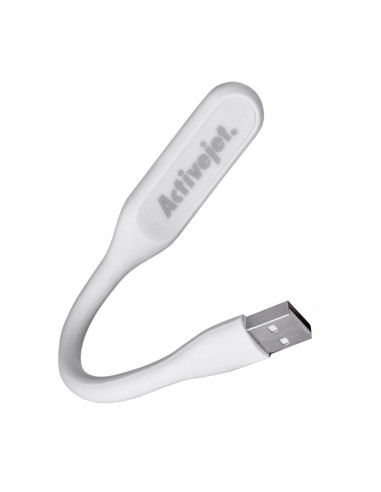 Activejet lampka do komputera czytania usb 5v biała