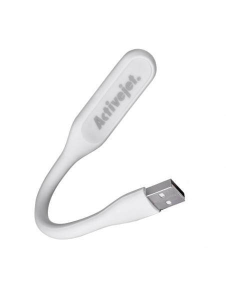 Activejet lampka do komputera czytania usb 5v biała