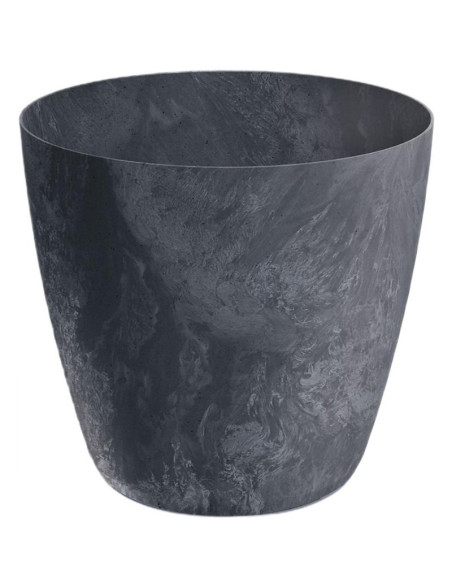 Doniczka mate beton effect 18cm antracyt