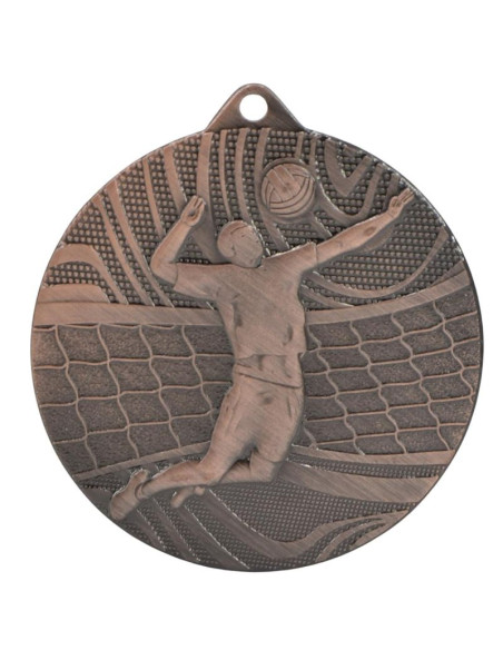 Medal brązowy - piłka siatkowa - medal stalowy