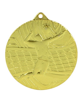 Medal złoty- piłka siatkowa - medal stalowy