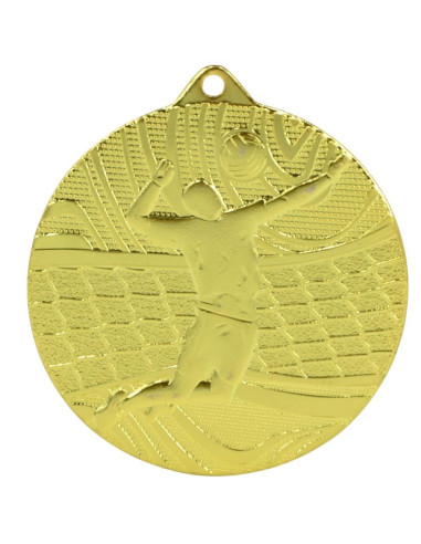 Medal złoty- piłka siatkowa - medal stalowy