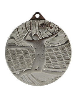 Medal srebrny - piłka siatkowa - medal stalowy