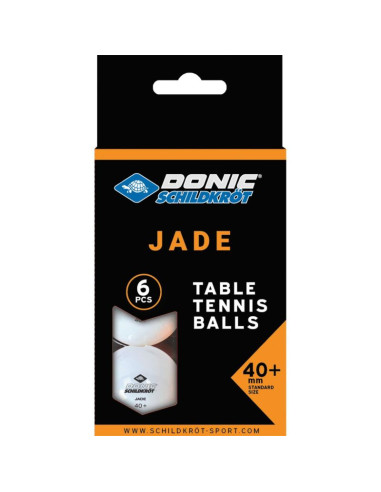 Piłeczki do tenisa stołowego jade poly 40 białe 6szt donic