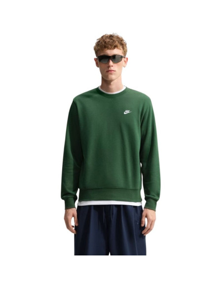 Bluza męska nike club ft zielona fn3888 323 l