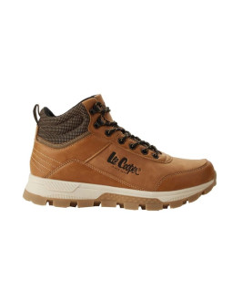 Lee cooper buty sportowe męskie zimowe trzewiki brązowe za kostkę
