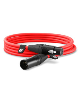Rode xlr3m-r kabel audio 3 m xlr czerwony
