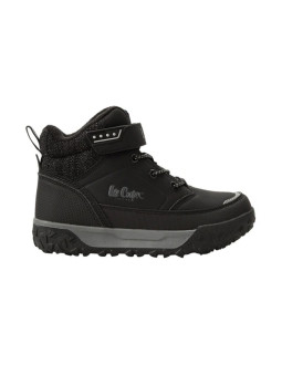 Lee cooper buty sportowe trzewiki czarne za kostkę ocieplane na rzep