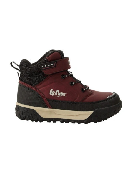 Lee cooper buty sportowe trzewiki burgundowe za kostkę ocieplane