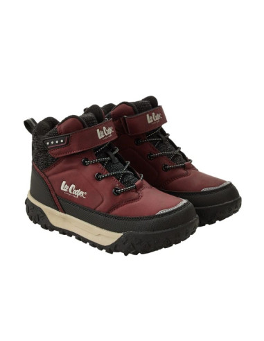 Lee cooper buty sportowe trzewiki burgundowe za kostkę ocieplane