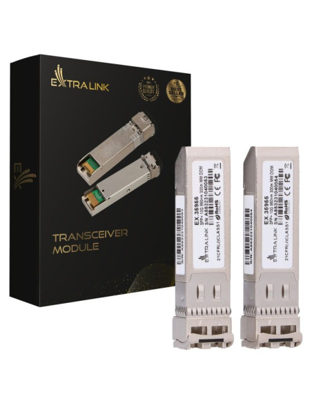 Extralink sfp+ 10g 2-pack | moduł sfp+
