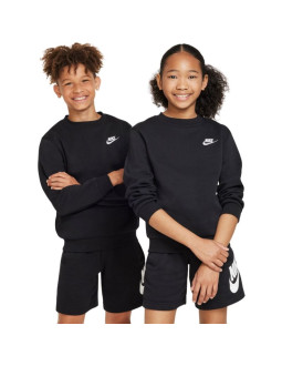 Bluza dla dzieci nike sportswear club fleece czarna fd3006 010 s
