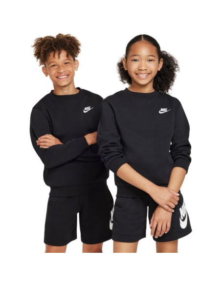 Bluza dla dzieci nike sportswear club fleece czarna fd3006 010 s