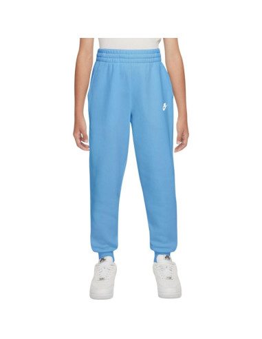 Spodnie dla dzieci nike sportswear club fleece jasnoniebieskie fd3008 497 xs