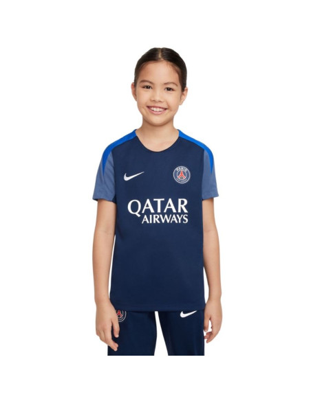 Koszulka dla dzieci nike paris saint germain strike granatowa hj7836 411 m