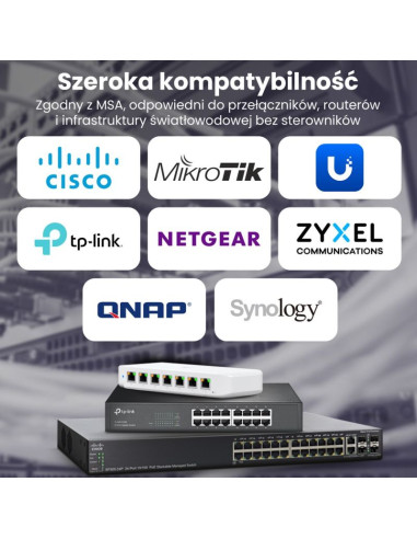 Extralink sfp+ 10g 2-pack | moduł sfp+ | 10gbps, lc/upc, 1310nm, 10km, single mode, dom