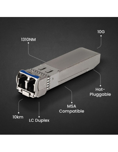 Extralink sfp+ 10g 2-pack | moduł sfp+ | 10gbps, lc/upc, 1310nm, 10km, single mode, dom
