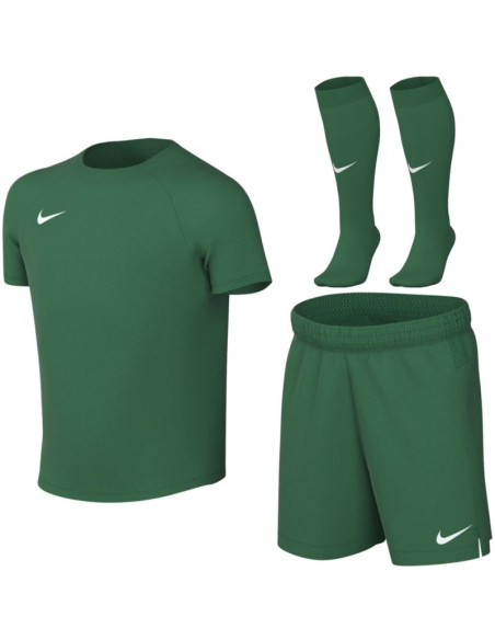 Komplet sportowy dla małych dzieci nike dri-fit park viii zielony hv8260 302 m